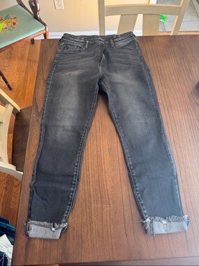 Women's Black Washed Slim Jeans